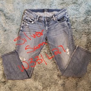 Silver "Sam" Distressed Jeans